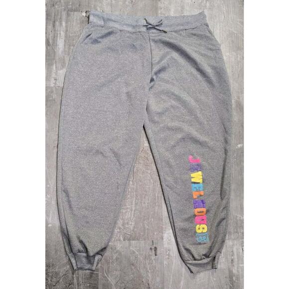 Jewel House Gray Signature Leg Plus Size Jogging Pants Size 3X Y2k B101 - Picture 1 of 9